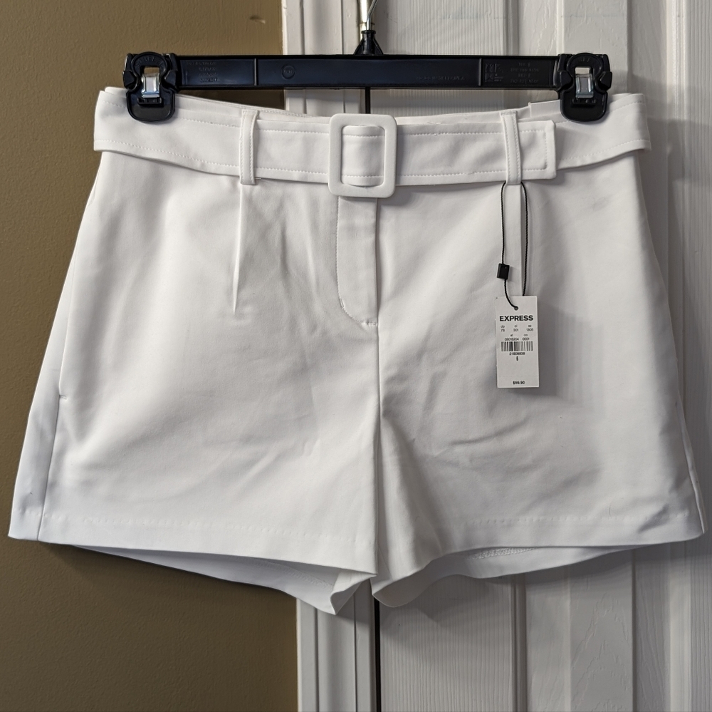 Express belted shorts
